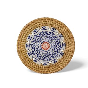 Sustainable Handmade Natural Rattan Coaster Made From Eco Friendly Material For Cup And Mug Use - Product Image 2
