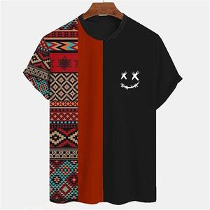 Nuevas camisetas a rayas Vintage para hombre, camisetas de manga corta de verano, camiseta informal de moda, impresión por sublimación personalizada - Product Image 3