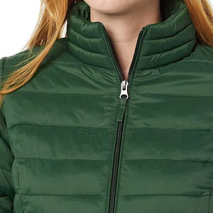 Diseñe su propia chaqueta acolchada para mujer, precio al por mayor, chaqueta acolchada de nailon y poliéster, chaqueta acolchada para mujer - Product Image 4