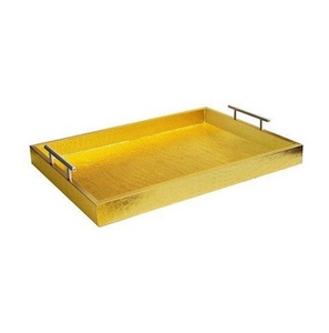 Bandeja de madera hecha a mano para mesita de noche o cocina, organizador rústico para aperitivos, bebidas o decoración del hogar - Product Image 1