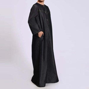 Wholesale Cheap Price Traditional Modest Muslim Islamic Clothing <b>Men</b> Arabic <b>Thobe</b> Qatar Saudi Plus Size Lightweight Cotton Long - Product Image 2