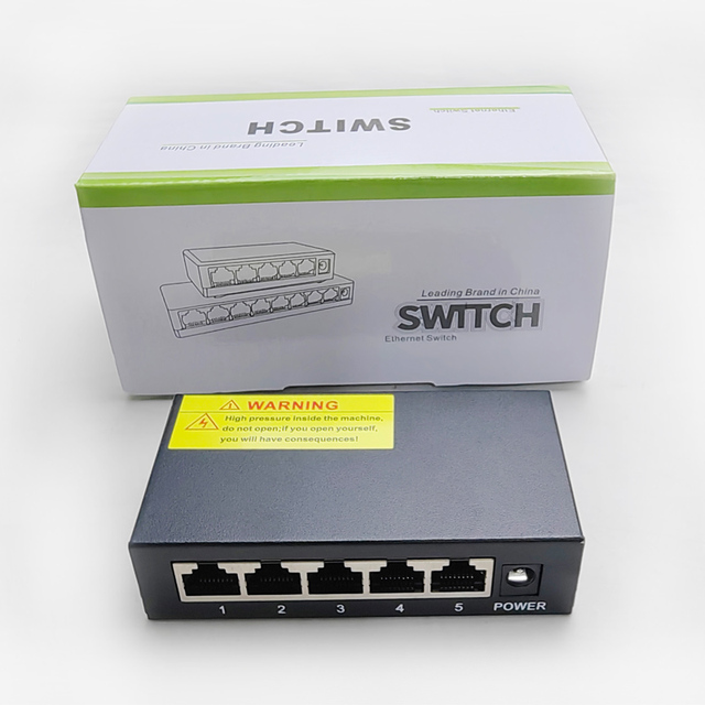 Sunsoont 5 Port 1000M Gigabit Ethernet Switch 10/100/1000Mpbs Ethernet Network Switches Hub LAN Full-duplex