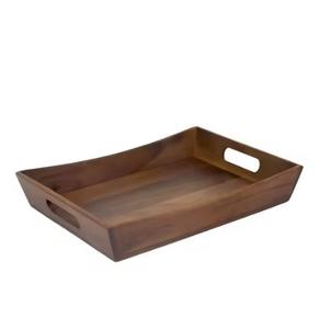 Plateaux de service en bois avec poignées faciles à transporter, élégants et idéaux pour les restaurants et les maisons. - Product Image 6