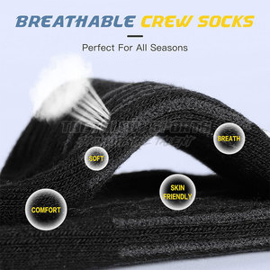 Men Women High Quality Winter Crew Ankle Sports <b>Socks</b> Breathable Cotton Blend Customizable Sweat-Absorbent Outdoor Gym <b>Running</b> - Product Image 5