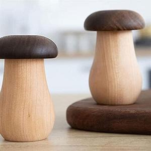 Porte-cure-dents en forme de champignon Distributeur de cure-dents en bois Maison Cuisine Distributeur décoratif de cure-dents en bois Boîte de rangement - Product Image 6