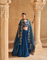 Nouveau 2025 Designer vente chaude Premium Chinon soie Lehenga Choli avec travail à la main veste en soie organza à bas prix à vendre