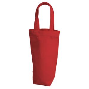 Manufacture Custom Logo Single Bottle Cotton <b>Canvas</b> Wine Carrier Tote Bags With Bottle Holder - Product Image 2