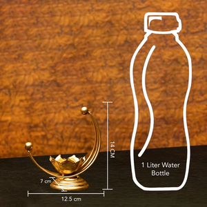 Nouveauté Moyen-Orient Arabe Or Métal Étoile Lune Forme Brûleur d'encens Ramadan Eid Mubarak Chandelier Bougeoir - Product Image 3