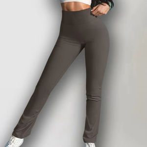Pantalones de Yoga para gimnasio para mujer, mallas de cintura alta con sensación de desnudo, pantalones de ciclismo para correr, pantalones de Yoga elásticos transpirables para deportes sin costuras - Product Image 1