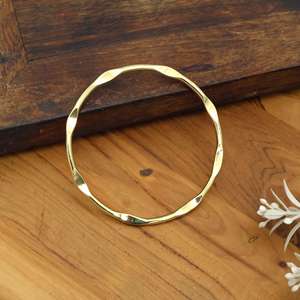 Minimalist <b>Gold</b> Geometric <b>Bangles</b> <b>Set</b> for Women Square Circle Triangle Wave Bracelet Combo Gift - Product Image 1