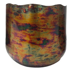 Pot de fleur en fer de forme ronde pour la maison balcon et jardin Pot de fleur jardin Patio intérieur extérieur fait à la main en vrac produit - Product Image 1