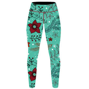 Leggings yoga wear taille haute femmes leggings en couleur unie impression graphique sublimation broderie sérigraphie et impression numérique - Product Image 3