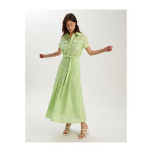 Jupes en coton plissées BGN MAXI avec broderie, robes décontractées en provenance de Turquie - Product Image 3