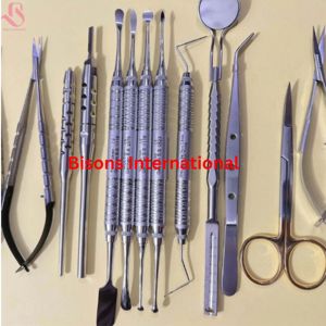 BISONS Venta al por Mayor, Juego de Instrumentos de Microcirugía Dental de Acero Inoxidable 316L de Alta Calidad con Certificación CE, 16 Piezas, Periodoncia Oral - Product Image 3