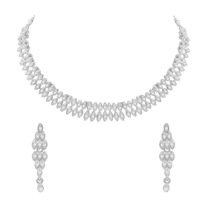 Alex Jewellery-Ensemble de colliers ras du cou à l'aspect traditionnel feuillu et étincelant - Product Image 3