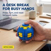 Bola Fidget Spinner 3D Portable yang Dapat Dicetak, Rotasi 360 Derajat, Presisi Printer 3D FDM 0.01mm, Mainan Penghilang Stres Dual-Mode