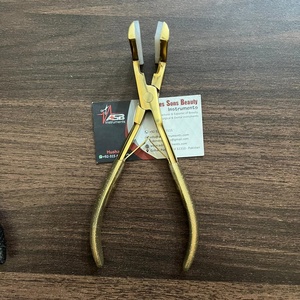 Alicates para extensiones de cabello de prensa profesional de acero inoxidable de grado superior de alta calidad, cinta con logotipo personalizado en herramientas para extensiones de cabello - Product Image 4