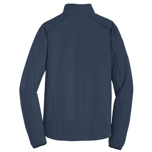 Chaqueta Cortavientos Personalizada para Hombre, Informal, Holgada, de Tejido Softshell, Resistente al Viento, con Cuello Alto, Cremallera de Poliéster y Lona, para Otoño - Product Image 2