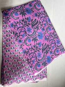 100% Pure Cotton Fabric Indian Floral Hand Block Printed Beautiful Floral Cover Dress for Girls - Product Image 2