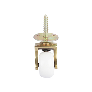 Shubham Hardware Brass Screw Castor Wheel with White Ceramic Ball <b>Swivel</b> Furniture Caster for Cabinets and Chairs - Product Image 3
