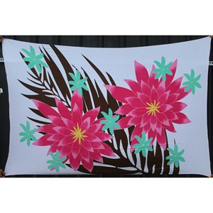 Pareos Hawaianos Pintados a Mano 100% Rayón de Alta Calidad, Ropa de Playa Personalizada al por Mayor, Cubierta para las Islas del Pacífico Asiático HPMU012-01-180 - Product Image 1