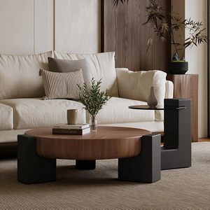 Table basse centrale rectangulaire en bois massif pour meubles gigognes de salon Table à thé d'appoint café à prix abordable - Product Image 6