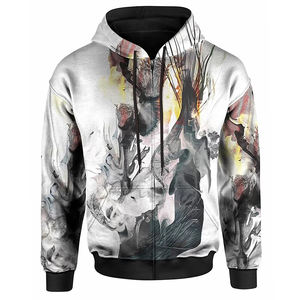 Vente en gros de sweats à capuche en coton 100% de qualité supérieure, sublimation, cordon de serrage personnalisé pour hommes et femmes, coupe-vent, respectueux de l'environnement - Product Image 6