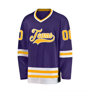 Servicio OEM de alta calidad cómodo Unisex Hockey sobre hielo deportes uniforme logotipo personalizado cosido IceHockey Jersey buena calidad conjunto - Product Image 2