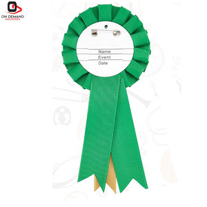 Badges de participation à événements brodés de haute qualité avec épingle de sûreté, motifs élégants et durables, texte personnalisé, détails de reconnaissance pour événements - Product Image 1