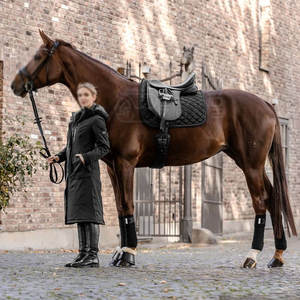 ARMANDIOUS Nouvelle conception professionnelle de tapis de selle en satin de coton léger réutilisable avec doublure en polaire pour les besoins équestres - Product Image 4