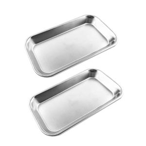 Bandeja de instrumentos de acero inoxidable de calidad superior, bandeja de instrumentos médicos quirúrgicos duraderos, A + grado - Product Image 4