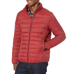 Veste matelassée d'hiver pour homme, col montant, fermeture éclair, taille standard, imperméable, coupe-vent, en toile, style bulle, vente en gros à prix réduit - Product Image 1