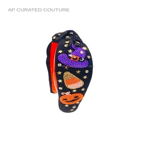 Designer Halloween <b>Headbands</b> <b>for</b> <b>Women</b> Hand Embellished Top Knotted Hair Accessories <b>for</b> Girls <b>Women</b> Kids Wholesale - Product Image 2