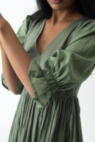 Robe d'été ample de plage, robe de soirée haute couture pour femme, belle robe longue maxi à manches longues, col en V, à volants, tendance