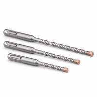 Mèche de perçage SDS Plus pour marteau perforateur, pointe en carbure brasée au cuivre pour le perçage du béton, de la pierre et de la brique