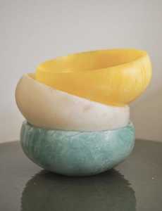 Recién llegado, plato de fruta de resina ecológico, Frutero de media forma para decoración del hogar y hoteles/restaurantes para regalos - Product Image 5