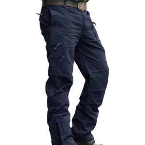 Pantalones Cargo Tácticos para Exteriores, Pantalones Utilitarios Resistentes para Trabajo, Entrenamiento, Hombre, Algodón, Multibolsillos - Product Image 3
