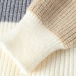 Logo personnalisé OEM & Odm hommes pull motif tricots hiver pulls coton haut tricoté col rond mode pull tricoté hommes - Product Image 5