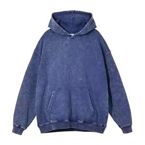 เสื้อสวมหัวผ้าฝ้าย100% มีฮู้ดสำหรับผู้ชายเสื้อโอเวอร์ไซซ์โอเวอร์ไซส์สไตล์สตรีทฟิตเนสวิ่งกลางแจ้ง - Product Image 4