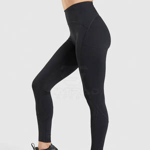 Leggings de Alta Calidad para Mujer, Logotipo Personalizado, Diseño Sólido, Cintura Alta, Pantalones de Spandex/Nailon, Secado Rápido, Transpirables - Product Image 2