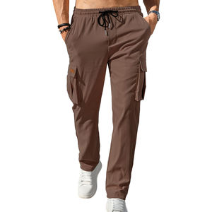 Pantalones Cargo con múltiples bolsillos y logotipo personalizado para hombre, precio barato, pantalones Cargo de alta calidad para hombre a la venta 100% - Product Image 1