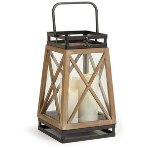 Popular Brown Wooden & Metal <b>Candle</b> <b>Lantern</b> for Home and Garden Christmas Decorative Floor and Hanging <b>Lanterns</b> - Product Image 5