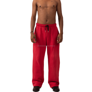 Pantalones Deportivos Personalizados al por Mayor, 100% Algodón Ecológico, Antiarrugas, Corte Holgado, Cierre con Cordón, Estilo Casual Urbano, Alta Calidad - Product Image 1