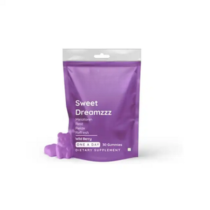 Gomitas de Melatonina Veganas Sin Gluten con Sabor a Bayas Silvestres, Paquete de 30 Unidades, Calidad Garantizada, Alivio del Estrés y Mejora del Sueño para Adultos - Product Image 1