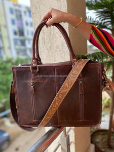 Nuevos bolsos de mano de cuero azteca con herramientas hechos a mano reales, bolso de compras elegante para mujer, accesorios perfectos de estilo Vintage, bolsos de cuero - Product Image 3