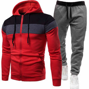 Chándal de poliéster personalizado, chándal para correr, chaqueta en blanco, pantalones de chándal para hombre, conjunto de 2 piezas de chándales deportivos para gimnasio - Product Image 2
