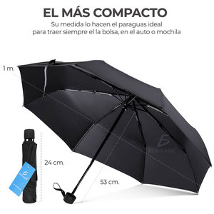 <b>Automatic</b> Compact Three-Folding Rain <b>Umbrella</b> Minimalist Fashionable Mini Pocket Parasol with UV Printing for Travel - Product Image 3