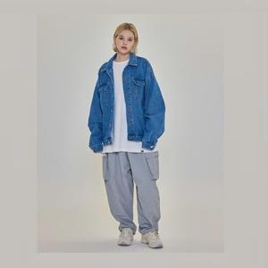 Chaqueta vaquera de cintura media con patrón a cuadros informal para mujer, vaquera holgada transpirable con decoración de botones para el verano - Product Image 2