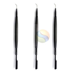 Rehausseur de cils en acier inoxydable noir mat de qualité supérieure, logo personnalisé, outil de beauté réutilisable, noir mat de luxe - Product Image 5