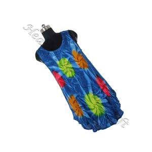 Indian 100% Rayon Tie Dye Party Casual <b>Dress</b> Attractive Tie Dye Long Open Maxi <b>Dress</b> for Ladies Sleeveless 100% Rayon Beach Wear - Product Image 4